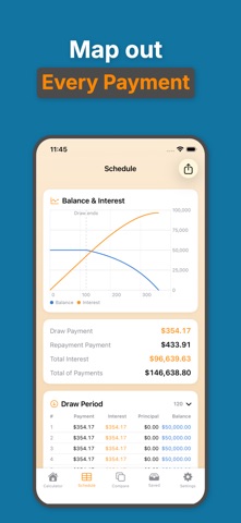 HELOC Loan Payment Calculator iPhone screenshot