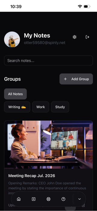 MindNote - AI Notetaking App Screenshot 6 of 10