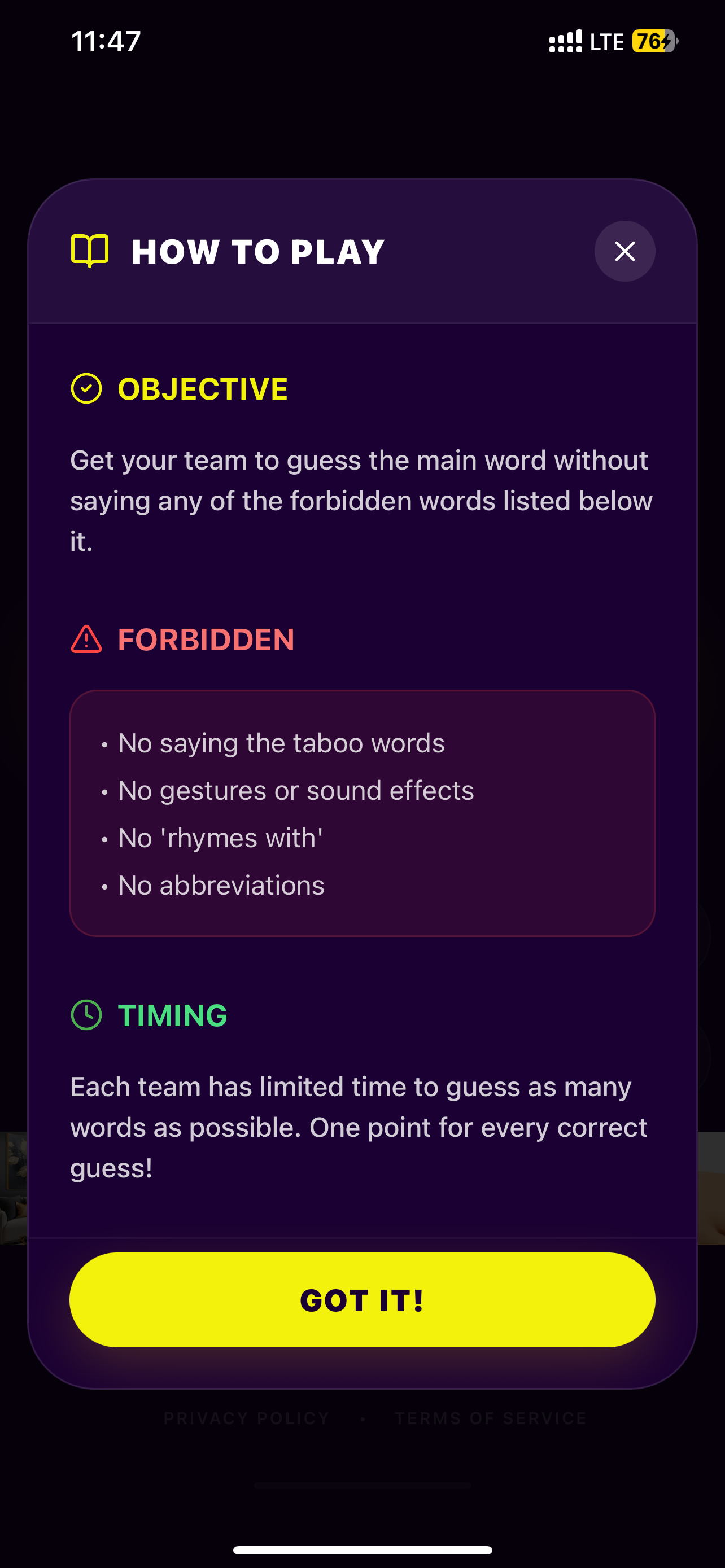 Forbidden Words - Party Game screenshot 6