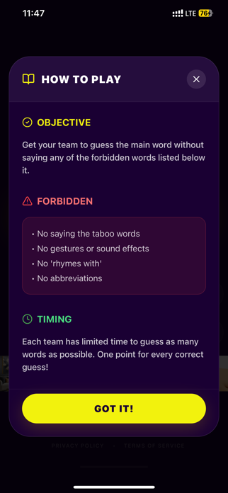 Forbidden Words - Party Game Screenshot 6 of 6