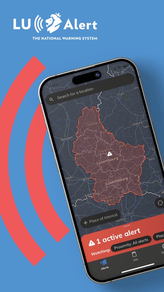 #1. LU-Alert (iOS) 由: CTIE - Centre des technologies de l'information de l'Etat