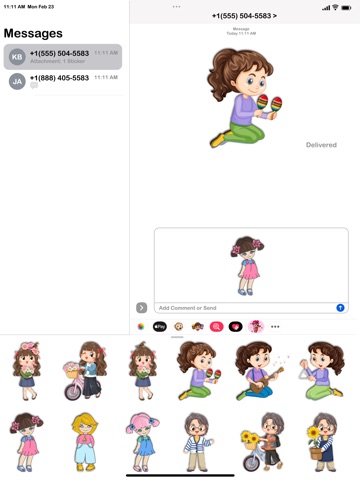 Yo Yo Girls - Sticker Pack iPad screenshot