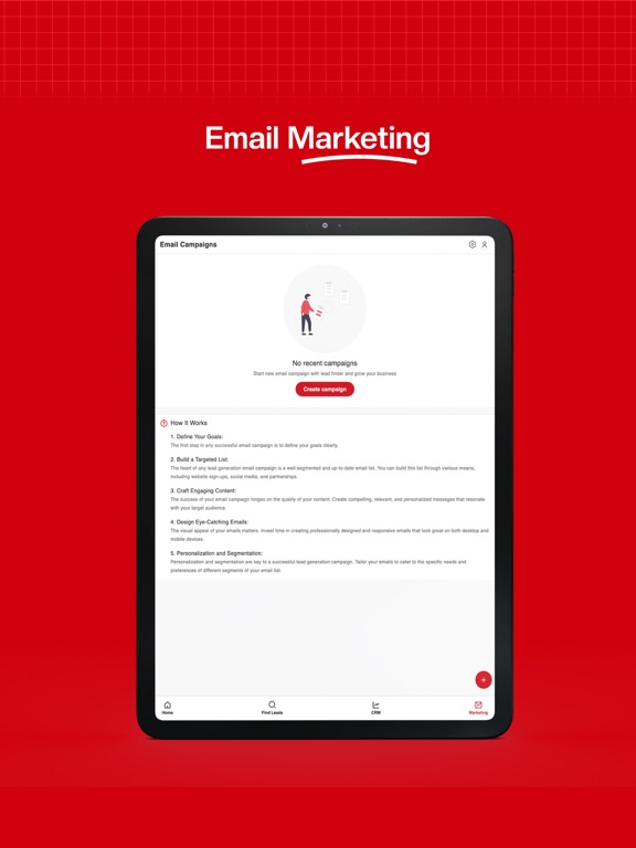 Lead Finder CRM iPad screenshot 7 - Business app