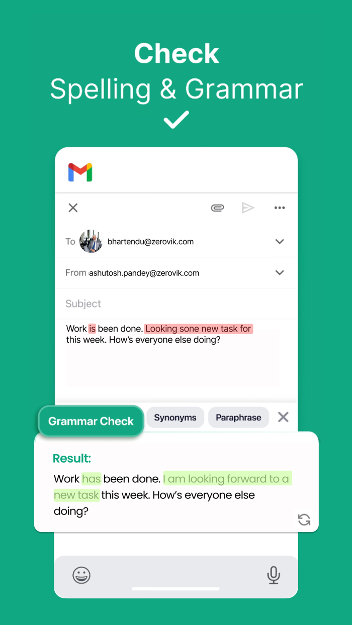 Grammar AI Keyboard KeysAI