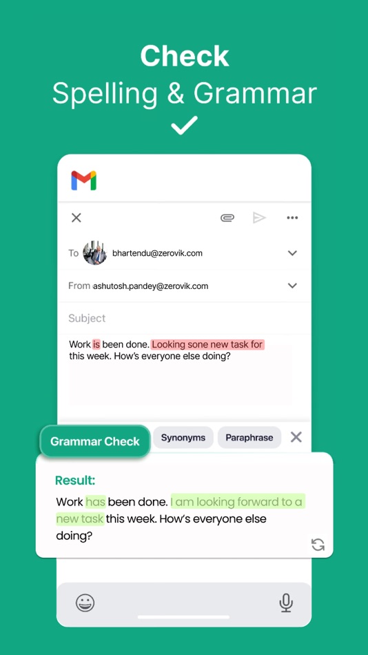 #2. Grammar AI Keyboard: KeysAI (iOS) By: Zerovik