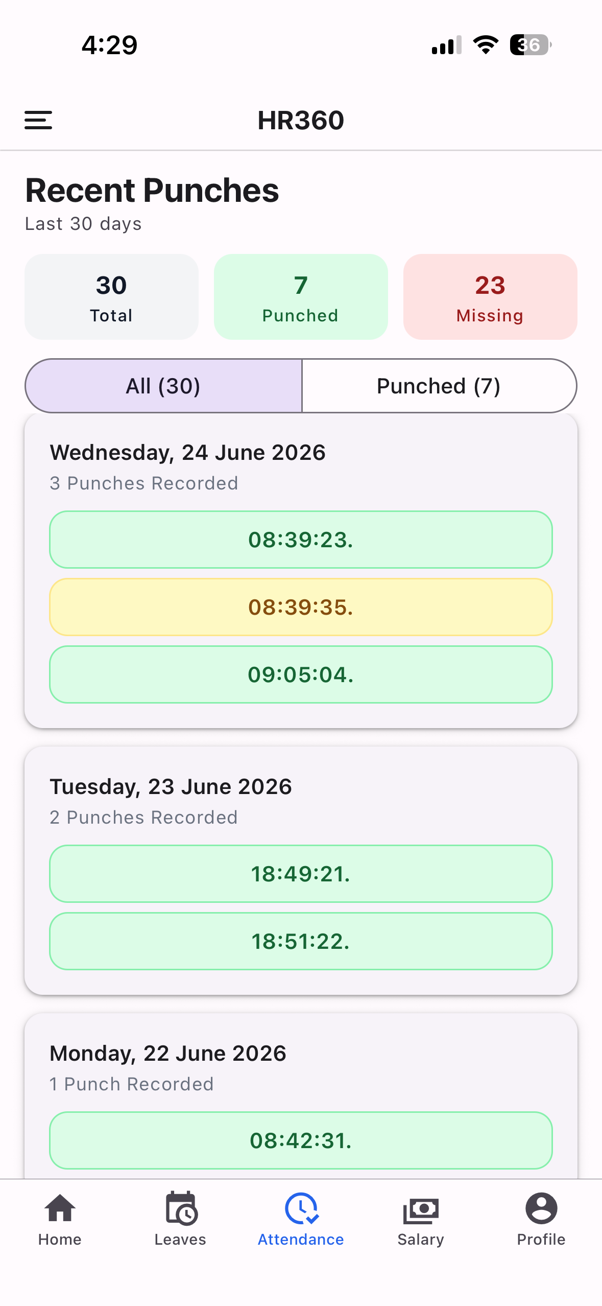 HR360 Staff Portal screenshot 3