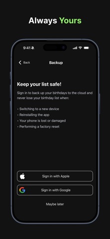 Birthday Reminder - Piñata screenshot
