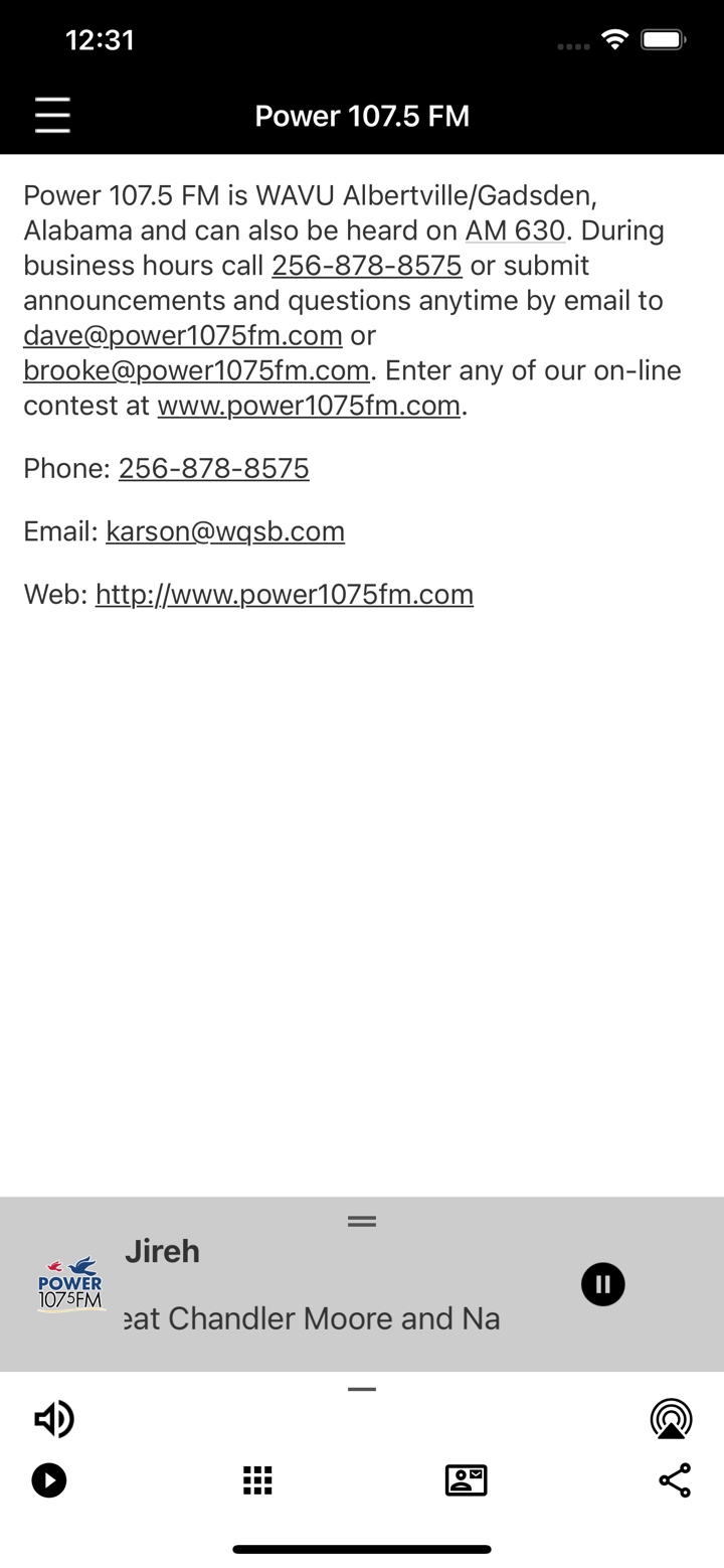 Power 107.5 FM screenshot 3