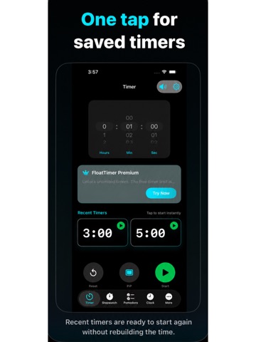 Floatimer iPad screenshot