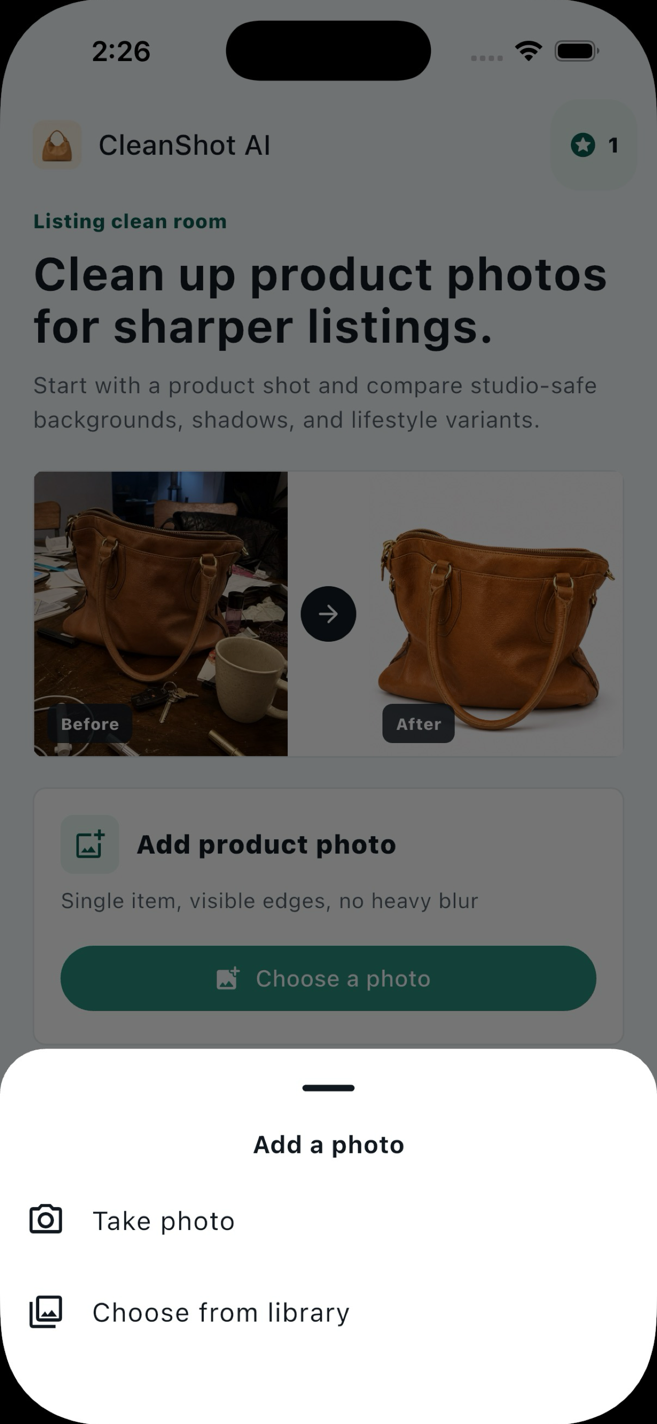 CleanShotAI - Product Photos screenshot 3