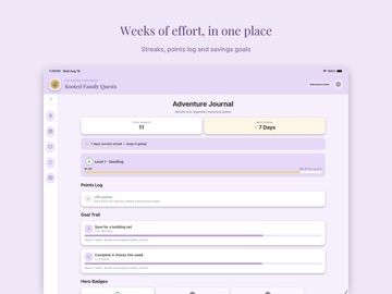 Rooted Family Chores iPad screenshot