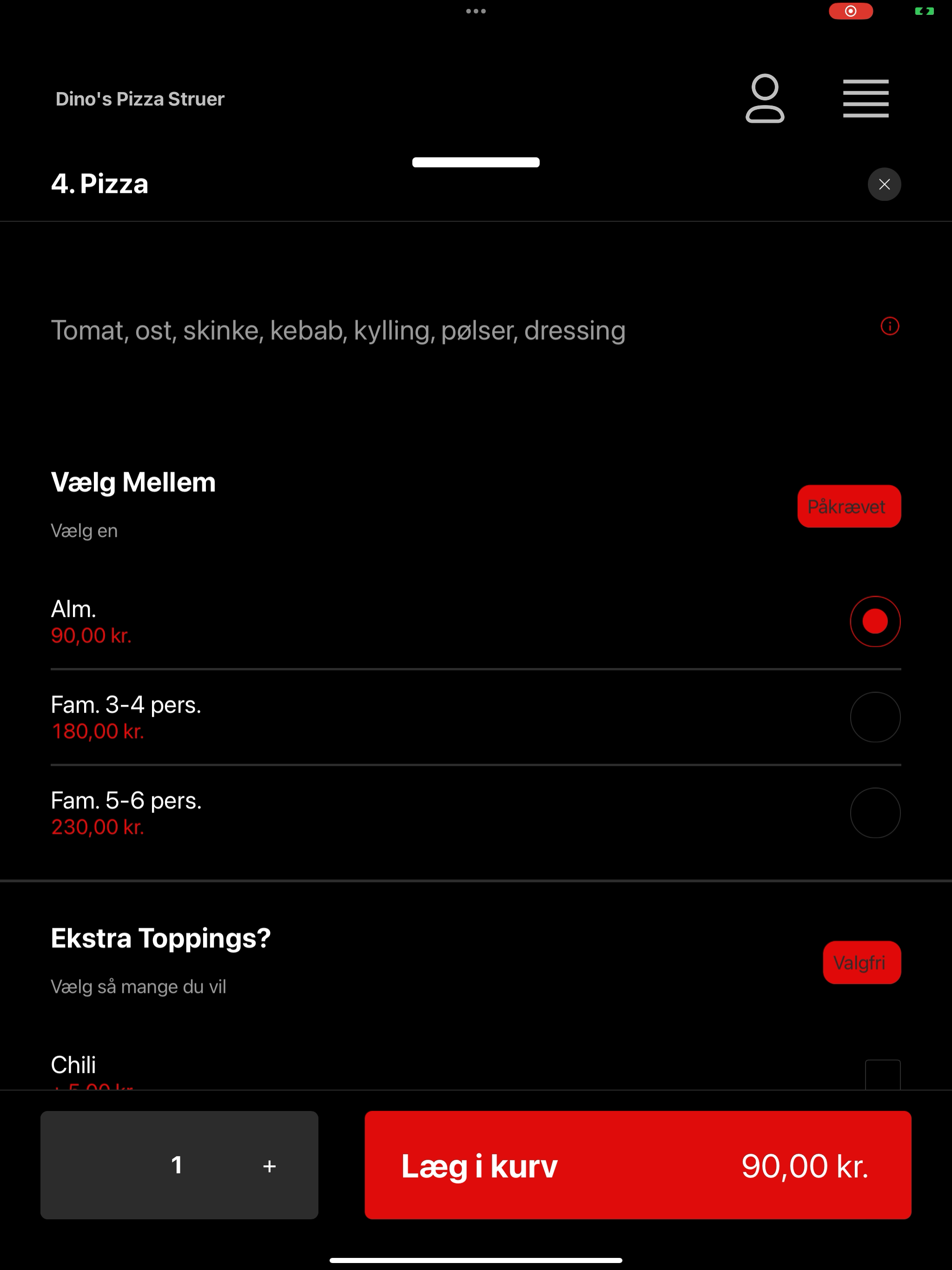 Dino's Pizza Struer DK screenshot 15