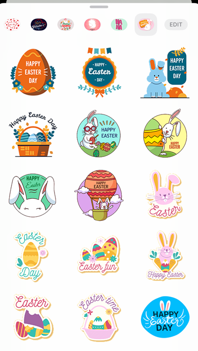 Screenshot 3 of Easter Holiday Wish Stickers App