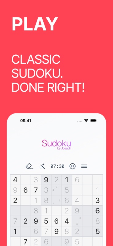 Sudoku by Joseph screenshot 1