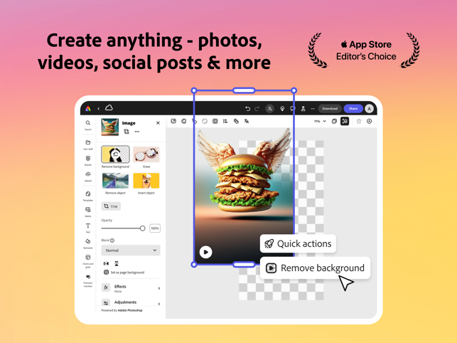 ‎Adobe Express: AI Photo, Video Screenshot