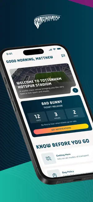 Tottenham Hotspur Stadium iPhone screenshot 1