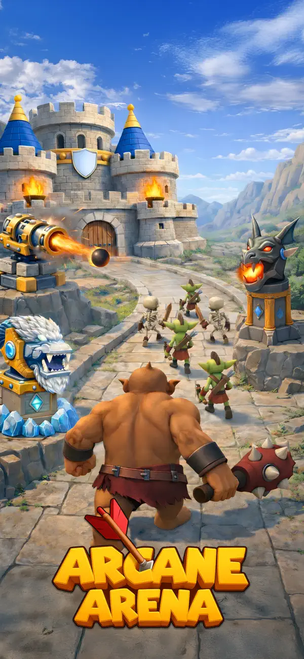 Arcane Arena: Tower Defense TD iOS Mod IPA screenshot 1 - iOS game interface