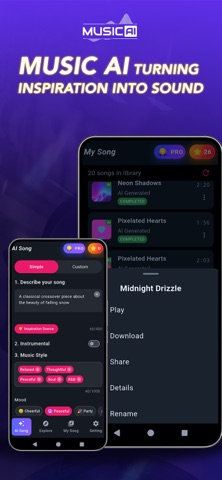 3B Music AI Song Generator screenshot