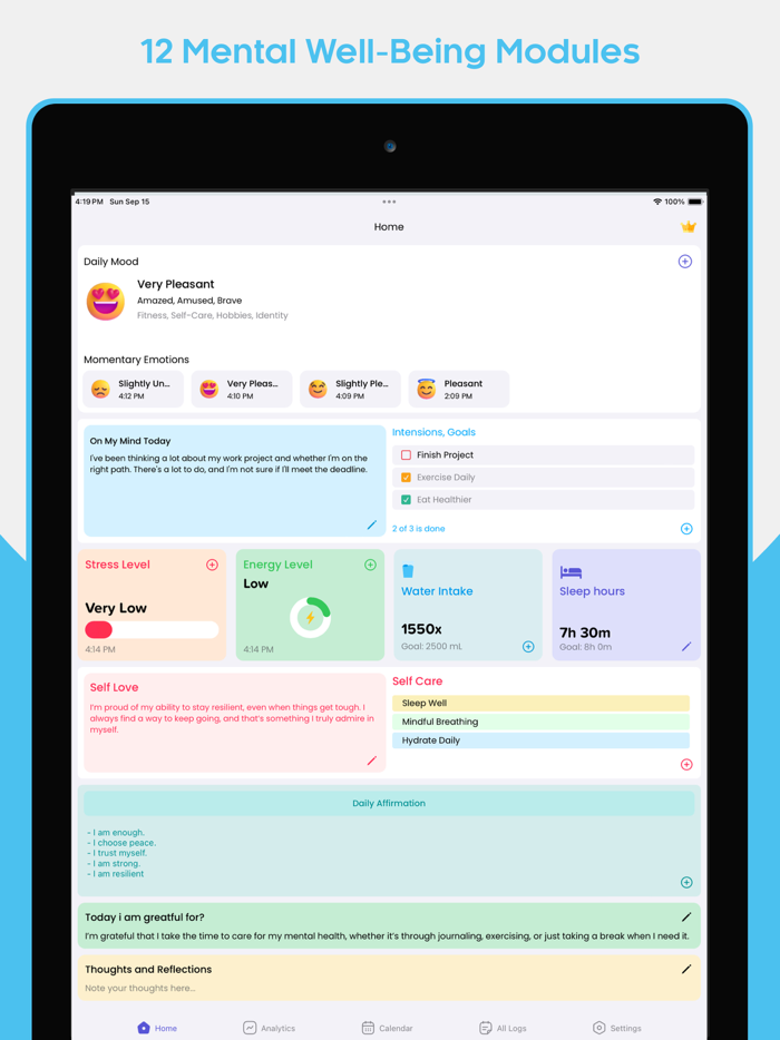 Mental Well-Being Tracker