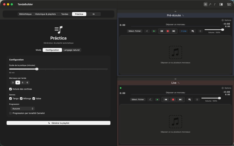 TandaBuilder : DJ tango screenshot