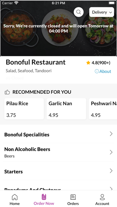 Bonoful Restaurant, Screenshot