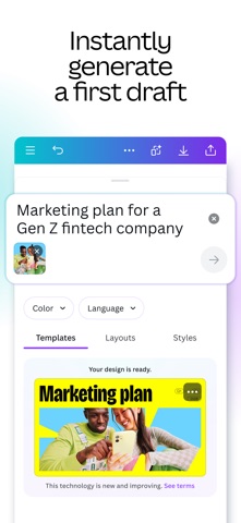 Canva: AI Video & Photo Editor App Store preview screenshot 3
