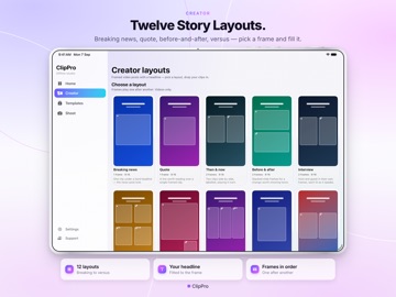 ClipPro: Video & Photo Editor iPad screenshot