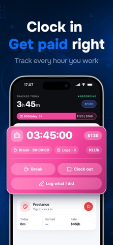 Work hours tracker - Cloq Screenshot 1 of 5
