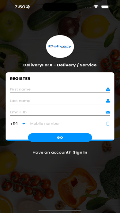 DeliveryForX DeliveryBoy Screenshot