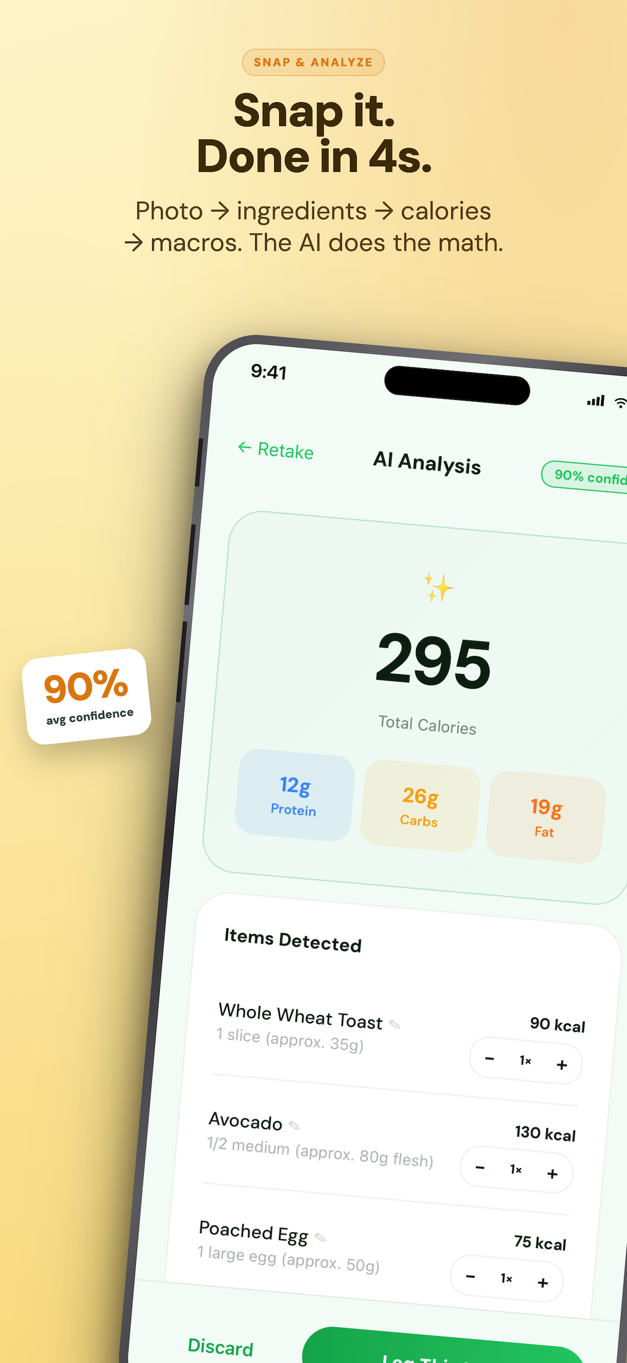 WatchMyCal: AI Calorie Snap