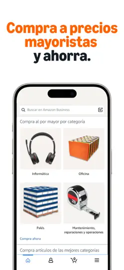 Captura de pantalla de Amazon Business: Compras B2B en iPhone 1