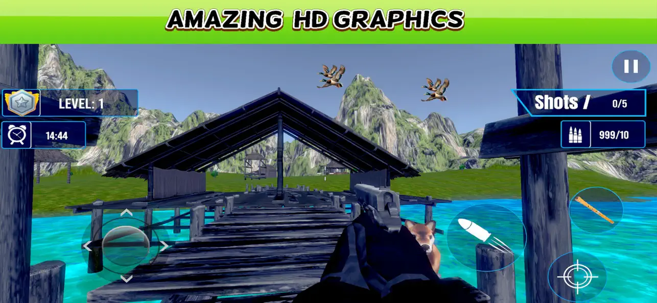 Screenshot #2 pour Duck Hunting Birds Shooter 3D