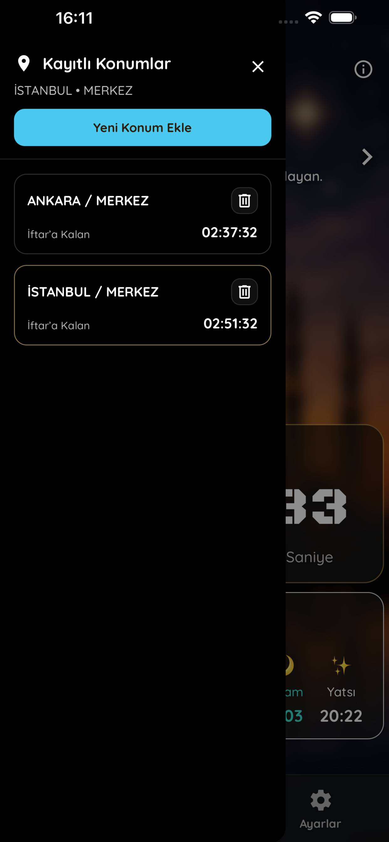 AKINSOFT Namaz Vakitleri screenshot 3