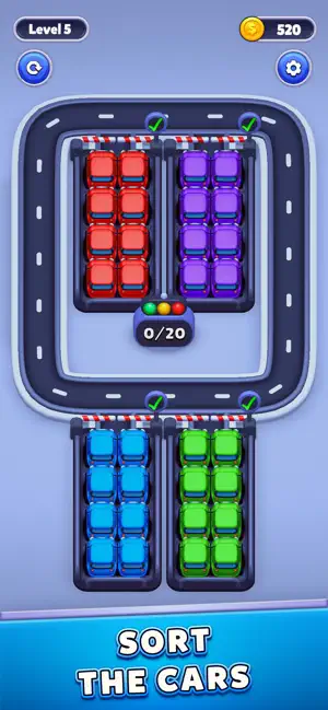 Car Sort: Color Puzzle screenshot 2