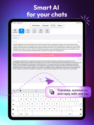 DualChat: WA Web & Messages iPad screenshot