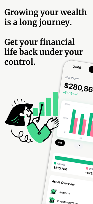 Accumula - Net Worth Tracker Screenshot 1 of 4