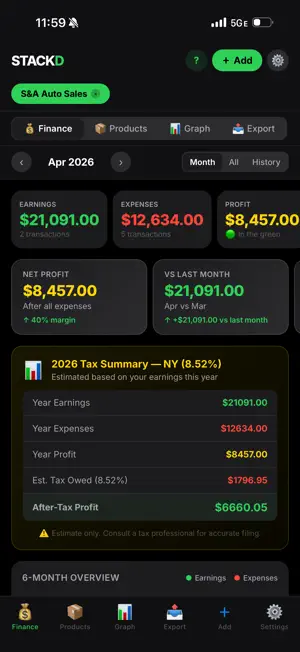 STACKD — Business Tracker screenshot 3