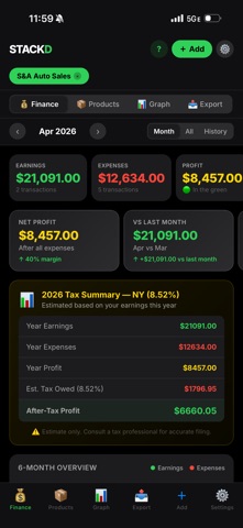 STACKD — Business Tracker screenshot