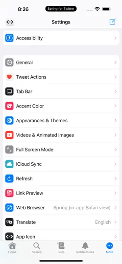 Capture d'écran de Spring Mini For Twitter sur iPhone 4