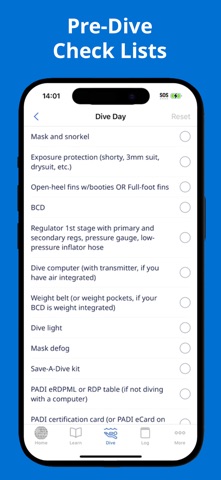 PADI screenshot