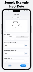 Cones Calculator Pro screenshot