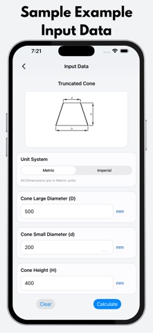 Cones Calculator Pro のスクリーンショット