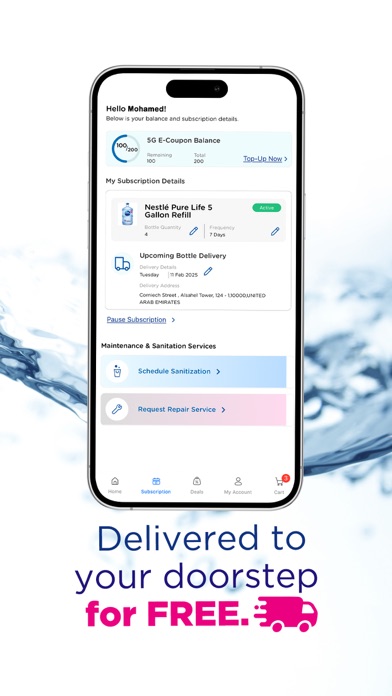Nestlé Waters Screenshot
