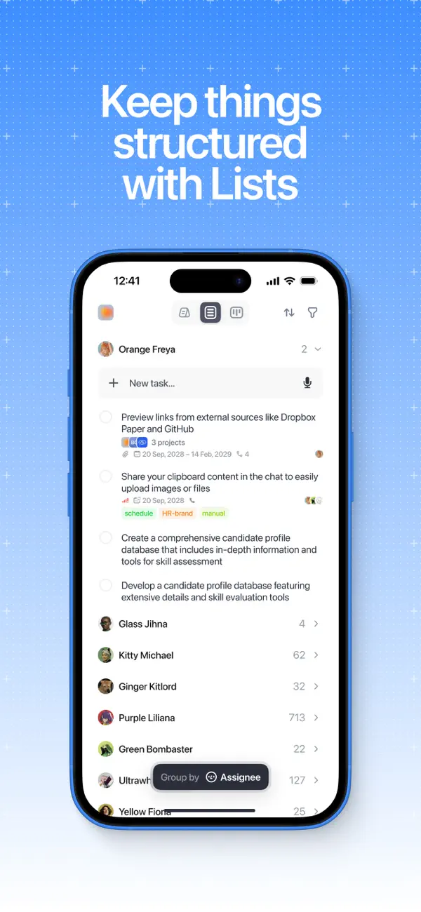 Screenshot #3 pour WEEEK — Tasks, projects, notes