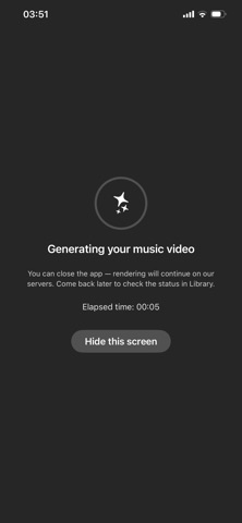 AI Music Video Studio iPhone screenshot