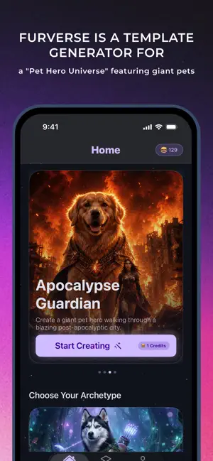 FurVerse — Pet Superhero iPhone screenshot 1