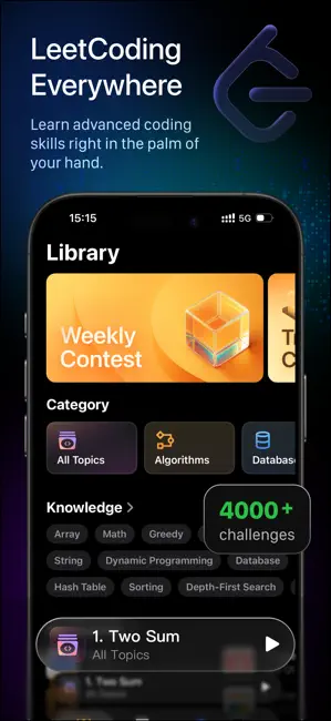 LeetCode iPhone screenshot 1
