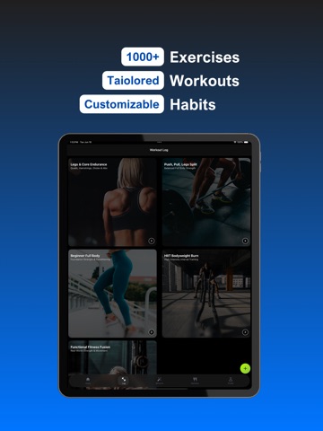 Strive Hybrid Workout Planner iPad screenshot