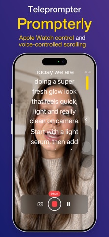 Teleprompter: Prompterly iPhone screenshot