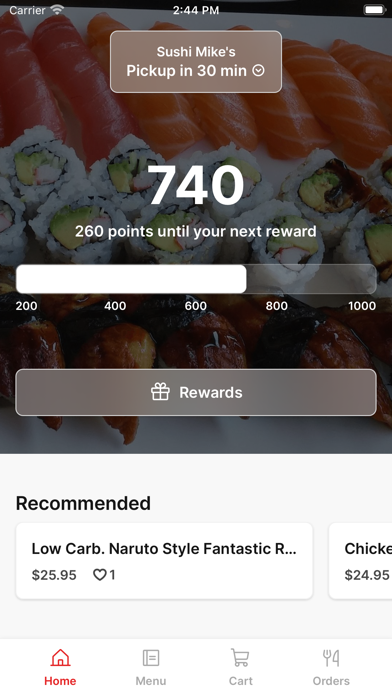 Sushi Mike's iPhone screenshot 1 - Food & Drink app